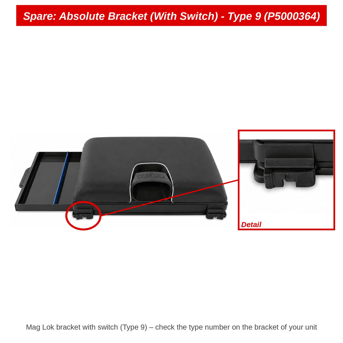 Spare: Absolute Bracket (With Switch) - Type 9 (P5000364)