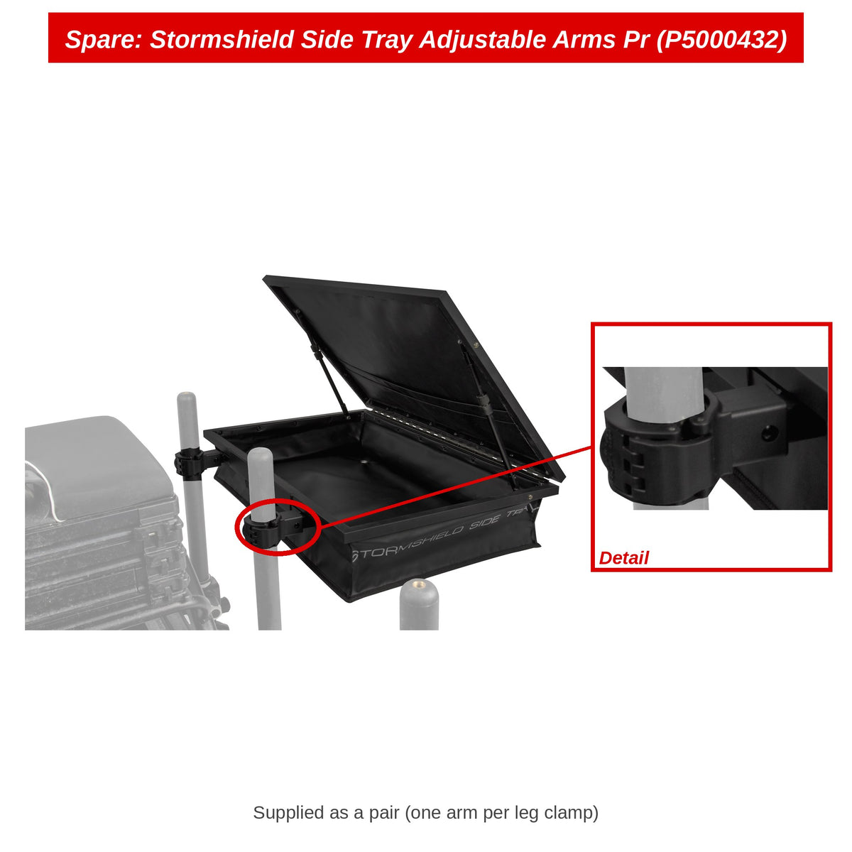 Spare: Stormshield Side Tray Adjustable Arms Pr (P5000432)