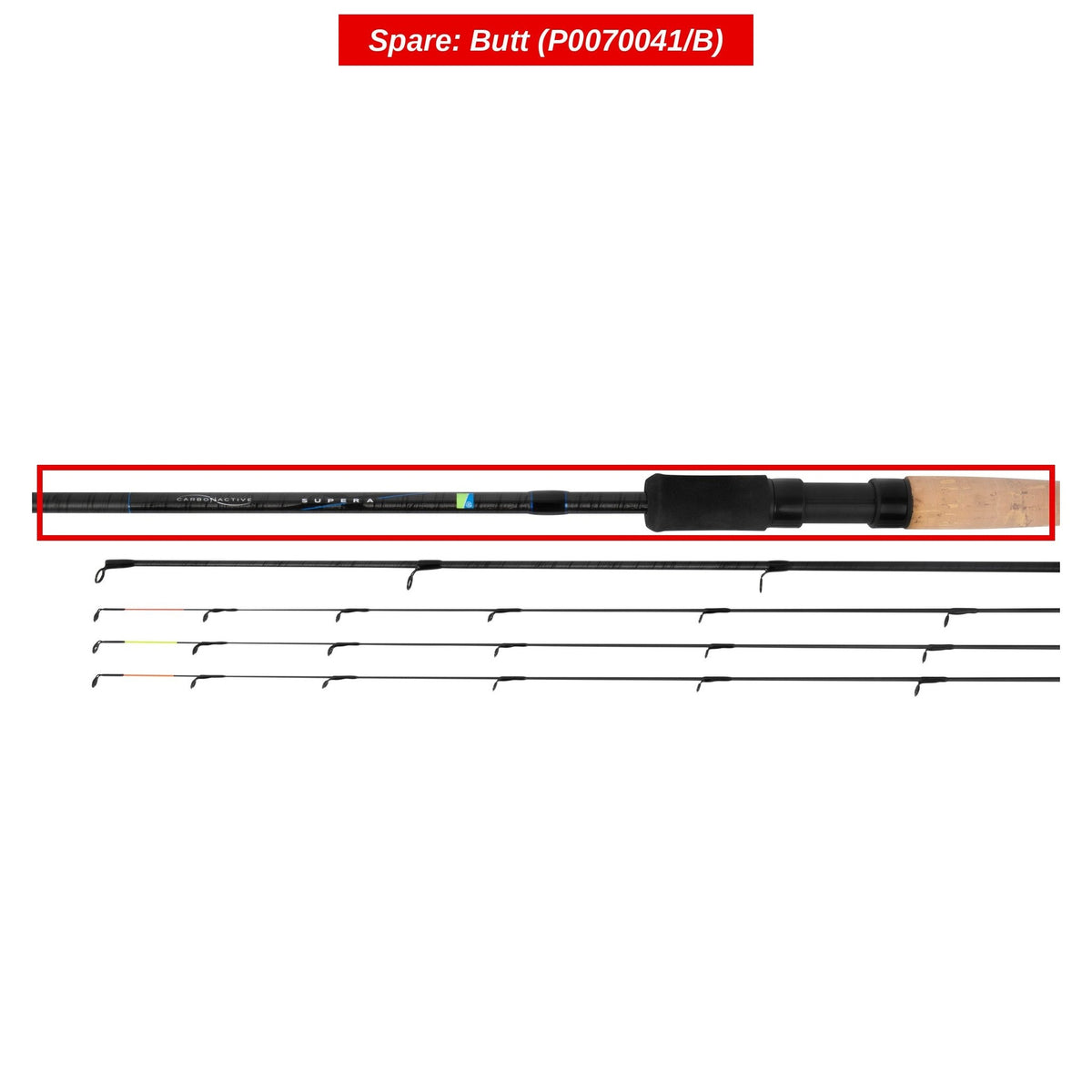 Supera X Feeder Rods – Peças de cana para cana de feeder (por encomenda)