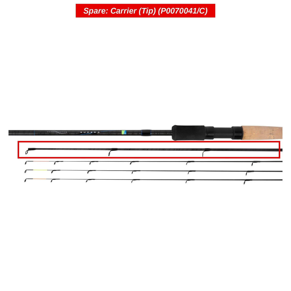 Supera X Feeder Rods – Peças de cana para cana de feeder (por encomenda)