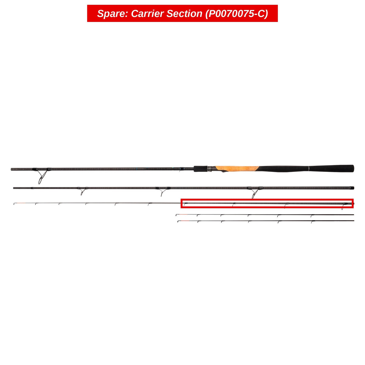 Supera X Distance Feeder – Feeder rod sections (to order)