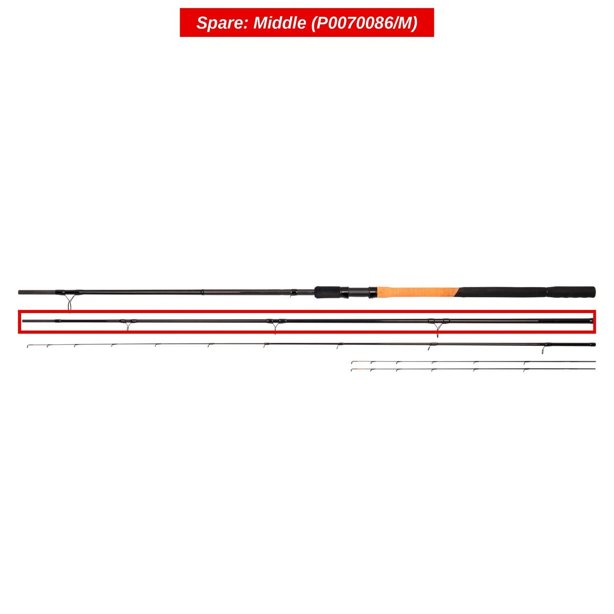 Inspire Feeder Rods – Rod sections for feeder rod (to order)