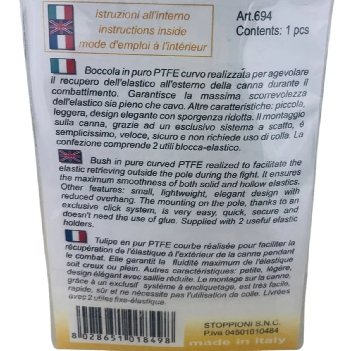 Stonfo PTFE Curved Pulla 694 – productbeschrijving