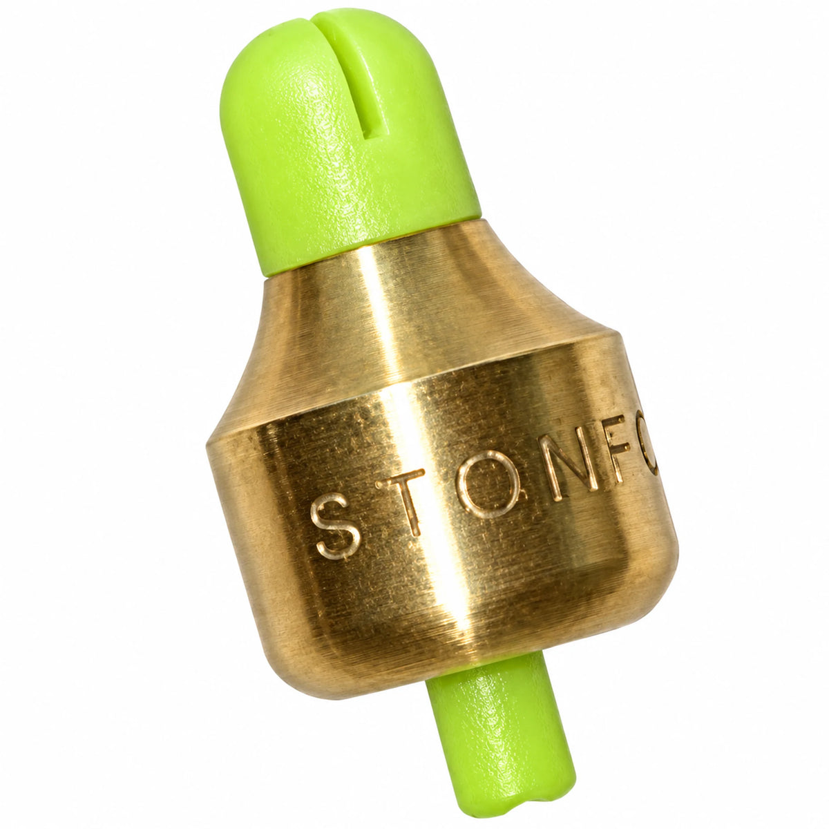 Stonfo Sonda Elite Grande peillood – scherp productdetail van messing en fluorescerend kunststof