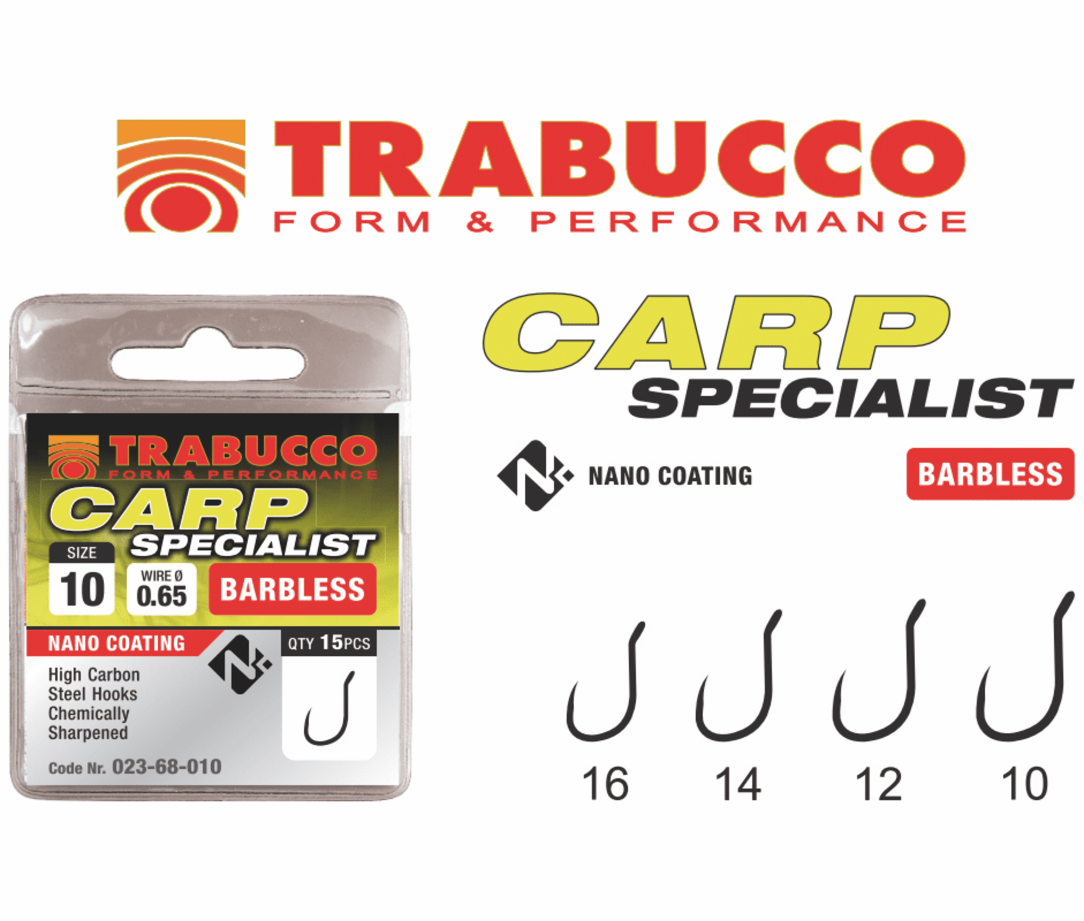 Trabucco carp specialist barbless eyed