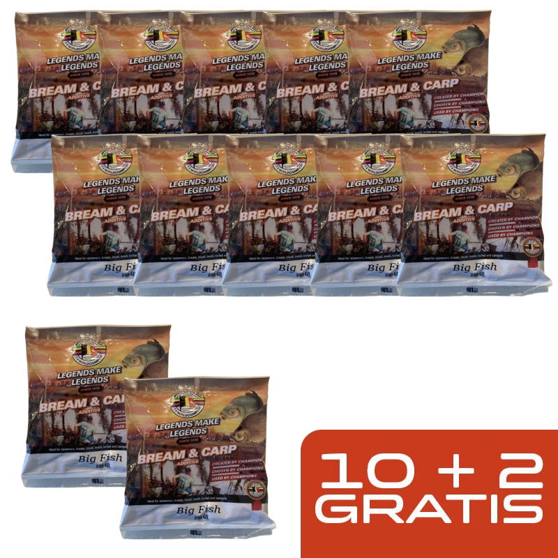 BIG FISH 250g - 10 + 2 GRATIS 🎁 Pakket Deal