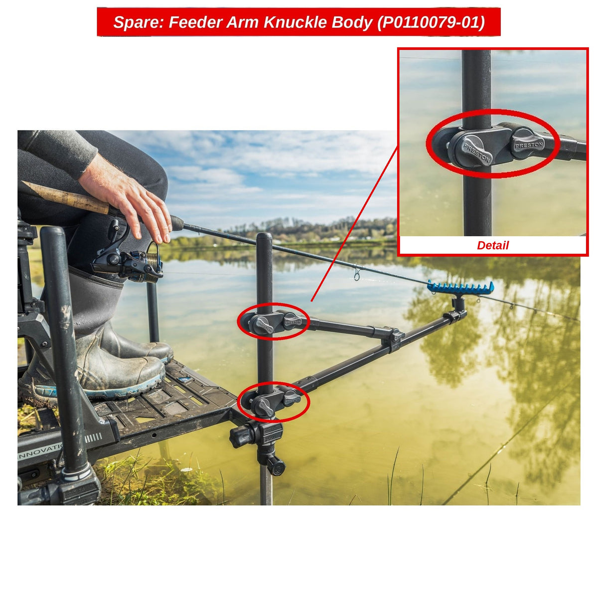 Offbox 36 Accessoires – Części zamienne do ramion, podpórek i stolików na przynęty (na zamówienie)
