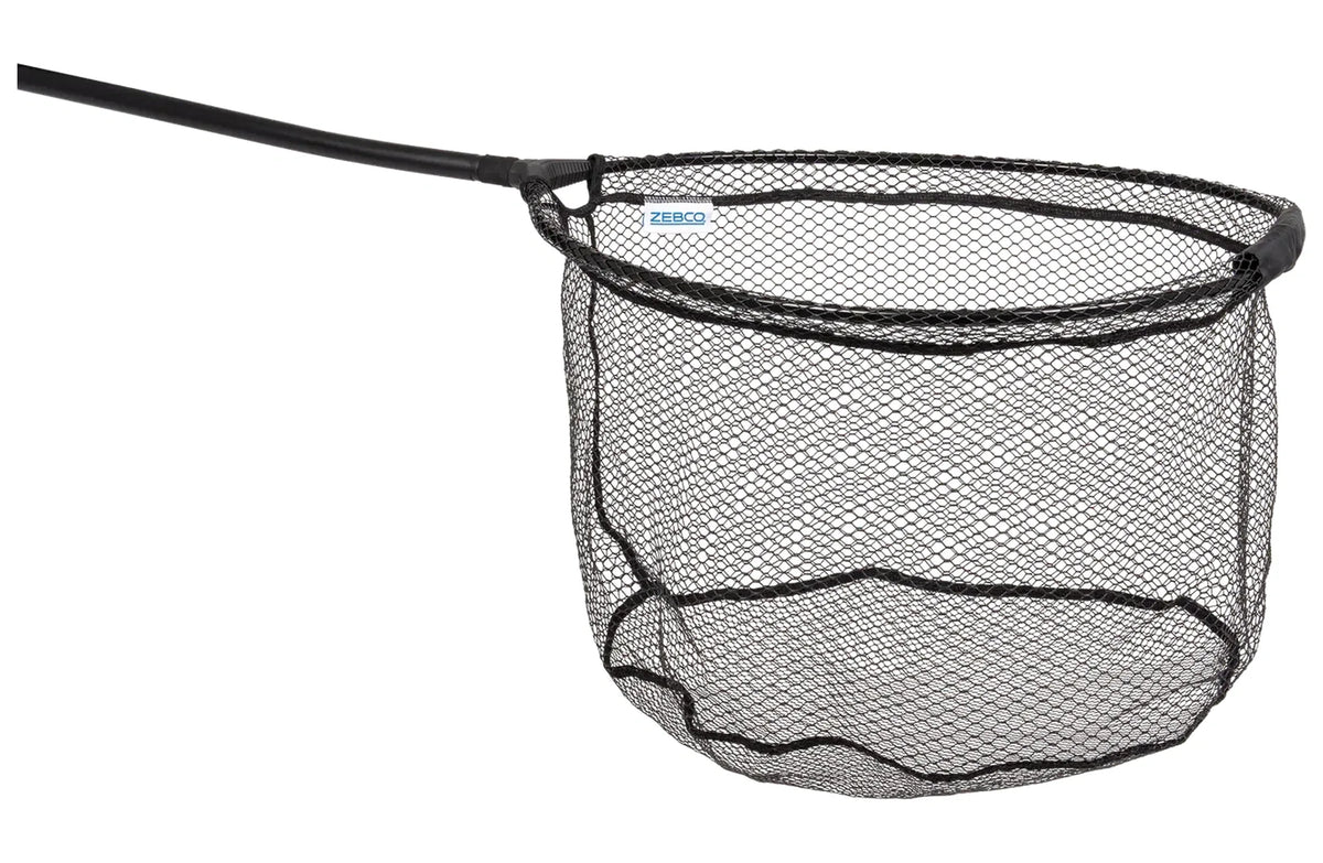 Zebco Folding Spoon 22 inch – open lepelvormige schepnetkop met latexgaas aan steel