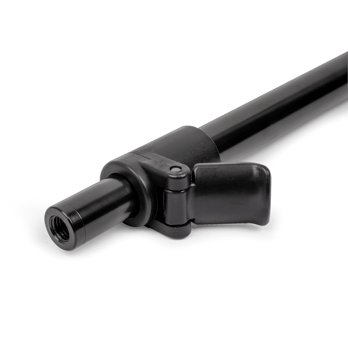 Zebco Trophy Screwpoint Bankstick – detail van de klemhendel en schroefdraadaansluiting