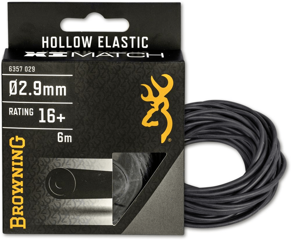 Browning xi-match holle elastiek hollow elastic 6m 2.9mm Black