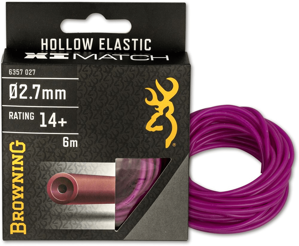 Browning xi-match holle elastiek hollow elastic 6m 2.7mm Purple