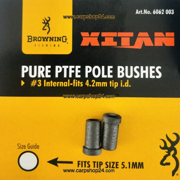 Browning Xitan Pure PTFE Pole Bushes Binnenbussen 3 6062003