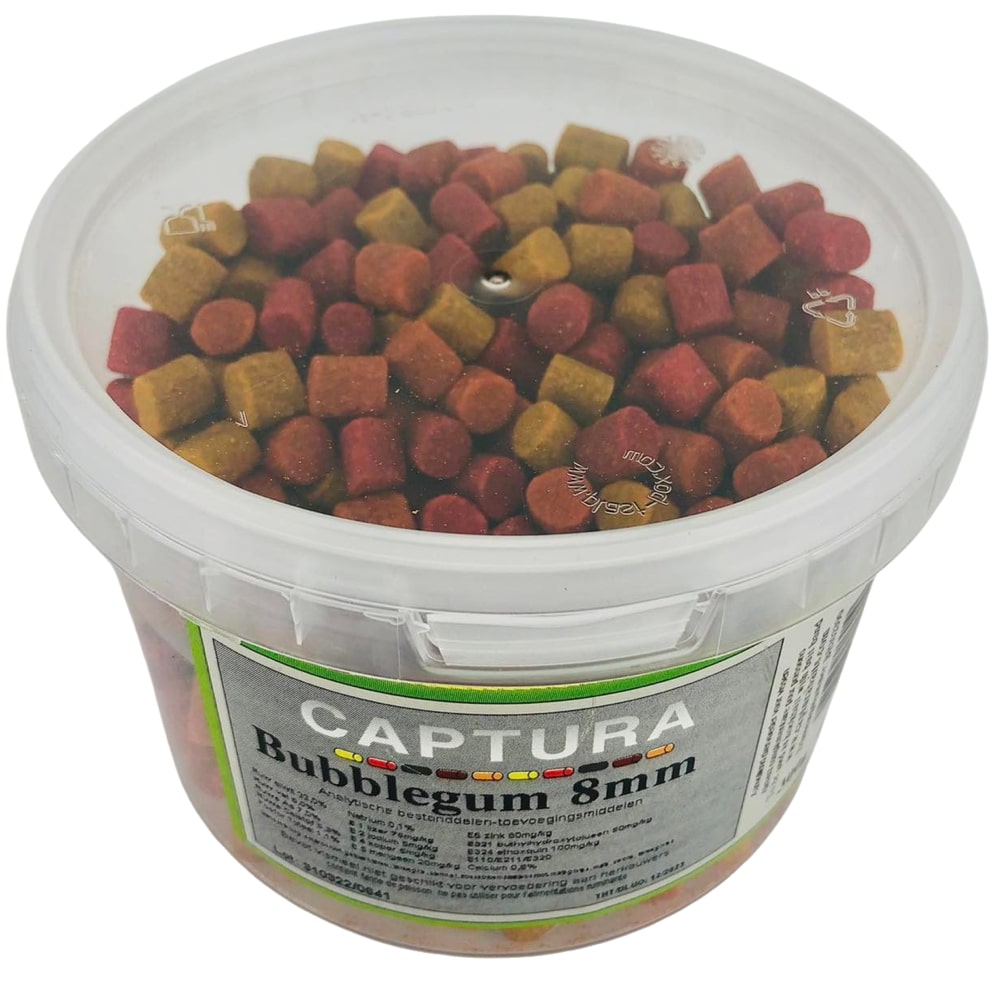 captura flavoured pellets 300g bait band bubblegum kauwgom