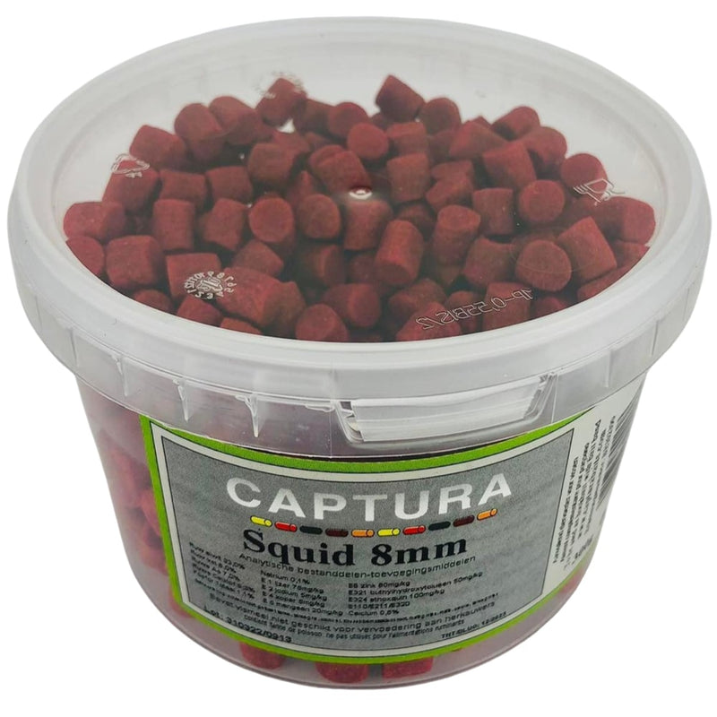 captura flavoured pellets 300g bait band squid inktvis octopus