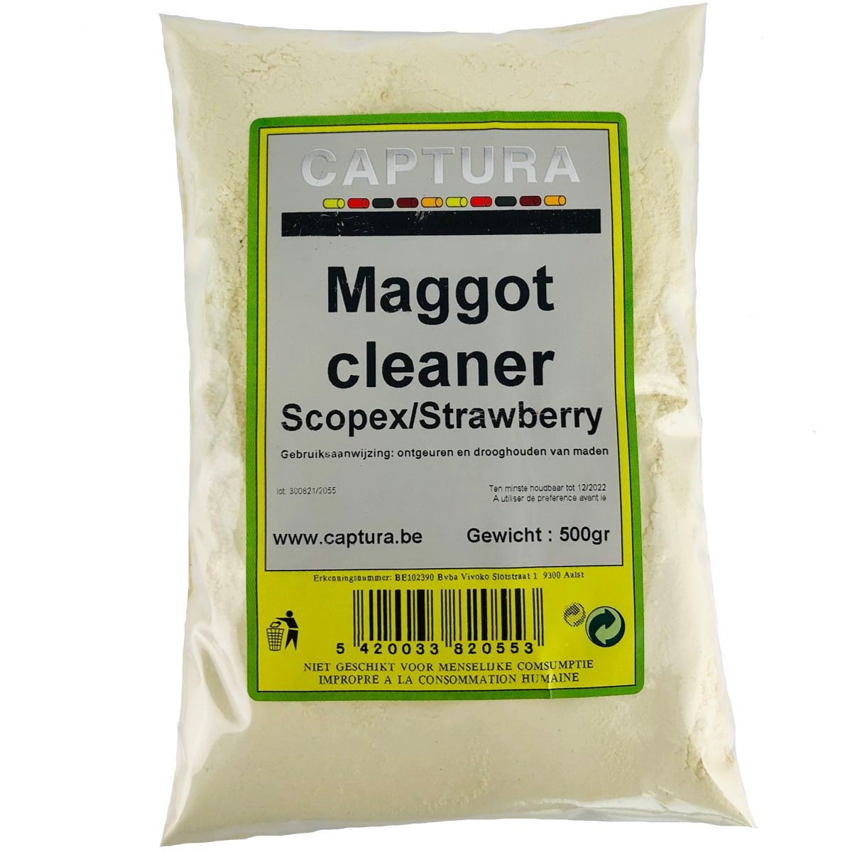 Captura maggot cleaner - madenreiniger 500g scopex/strawberry