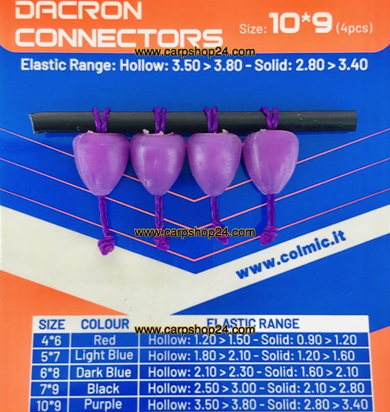 Colmic Dacron Connectors Purple Paars Mega DACR06