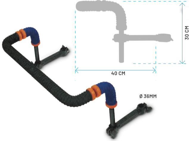 Colmic Folding Frontal Bar