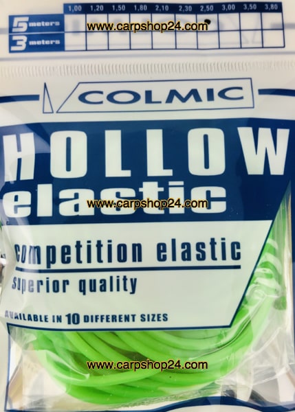 Colmic Hollow Elastic Holle Elastiek 5m Green Groen 2.5mm ELT08