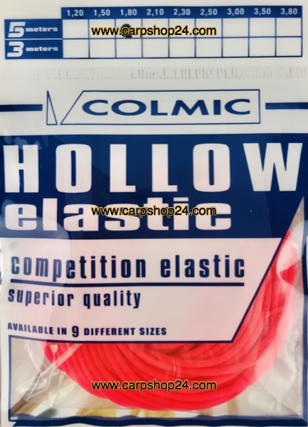 Colmic Hollow Elastic Holle Elastiek 5m Pink Roze 1.8mm ELT05