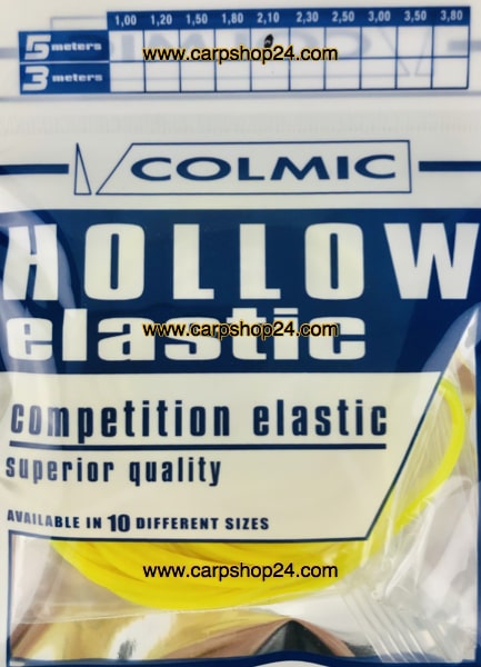 Colmic Hollow Elastic Holle Elastiek 5m Yellow Geel 2.1mm ELT06