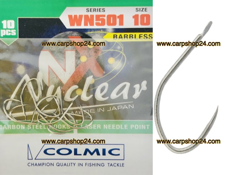Colmic Nuclear WN501 Hooks Nickel Nikkel Haken Weerhaakloos