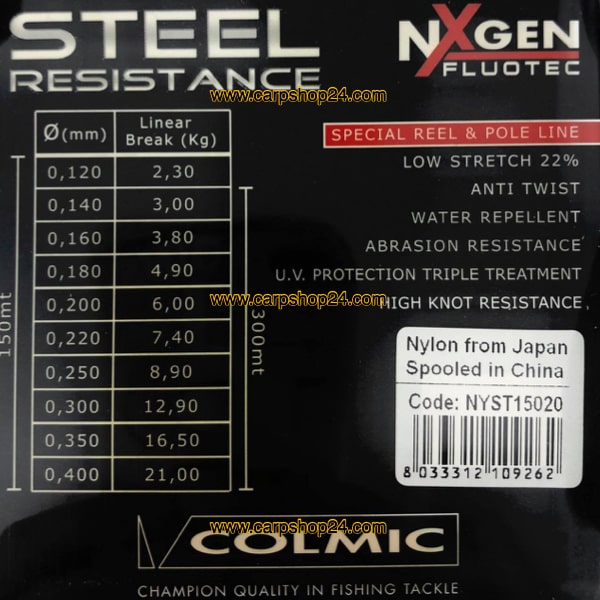 Colmic Steel Resistance 150m Nylon