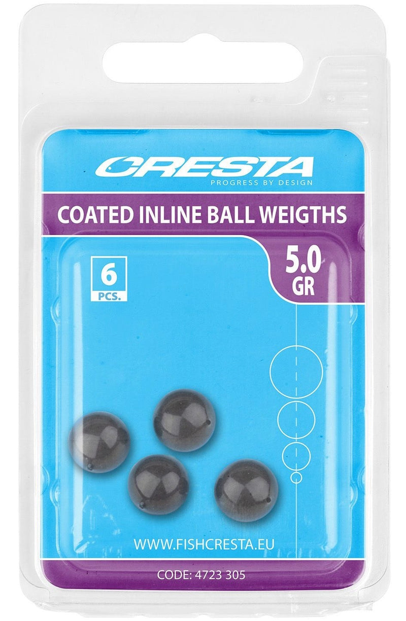 Cresta Coated inline ball weights lood 5 gram
