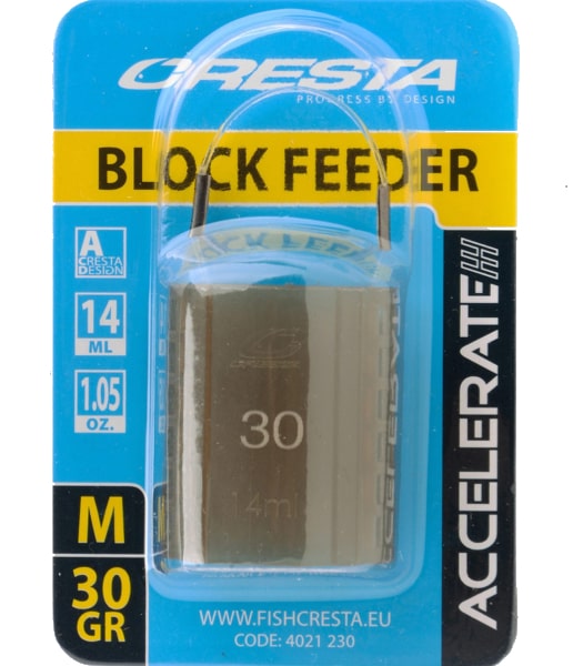Cresta Accelerate Block Feeders Medium 30g 4021-230