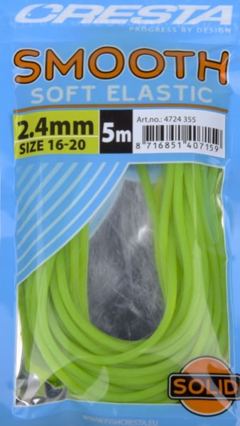 Cresta Smooth Soft Elastic Volle Elastiek Fluo Groen 2.4mm 4724-355