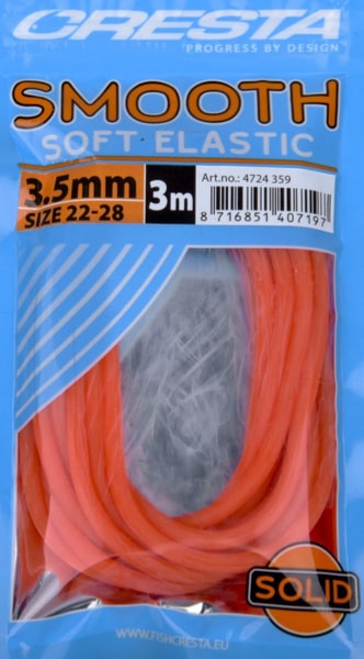 Cresta Smooth Soft Elastic Volle Elastiek Fluo Oranje 3.5mm 4724-359