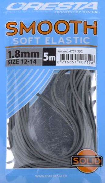 Cresta Smooth Soft Elastic Volle Elastiek Grijs 1.8mm 4724-352