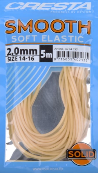 Cresta Smooth Soft Elastic Volle Elastiek Wit 2mm 4724-353