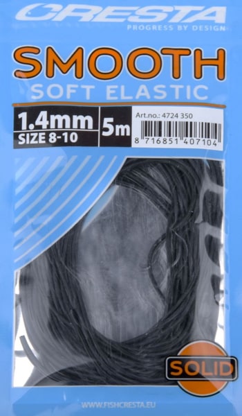 Cresta Smooth Soft Elastic Volle Elastiek Zwart 1.4mm 4724-350
