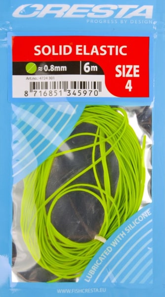 Cresta Solid Elastic Volle Elastiek Neon Groen 0.8mm 4724-301