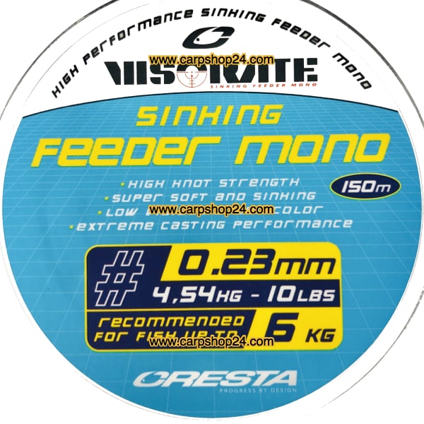 Cresta Visorate Sinking Feeder Mono 150m Gevlochten Draad 5302-223 mm