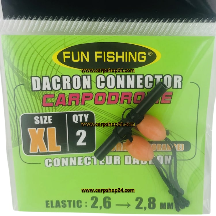 Fun Fishing Dacron Connectors XL Orange 44521740