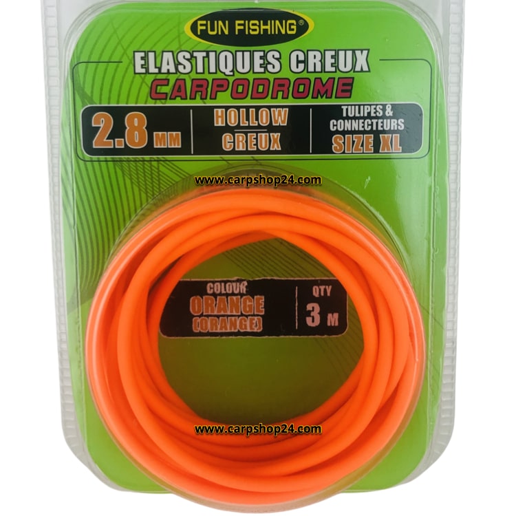 Fun Fishing Elastique Creux Volle Elastiek 2.8mm Orange XL 44521428