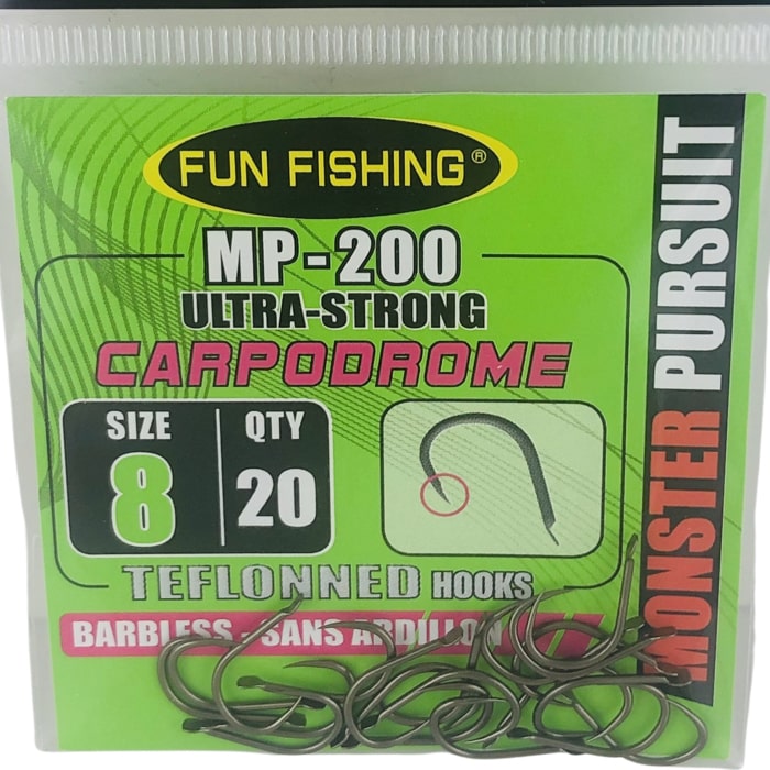 Fun Fishing MP 200 Haak Met Bled Weerhaakloos Size 08 45531208