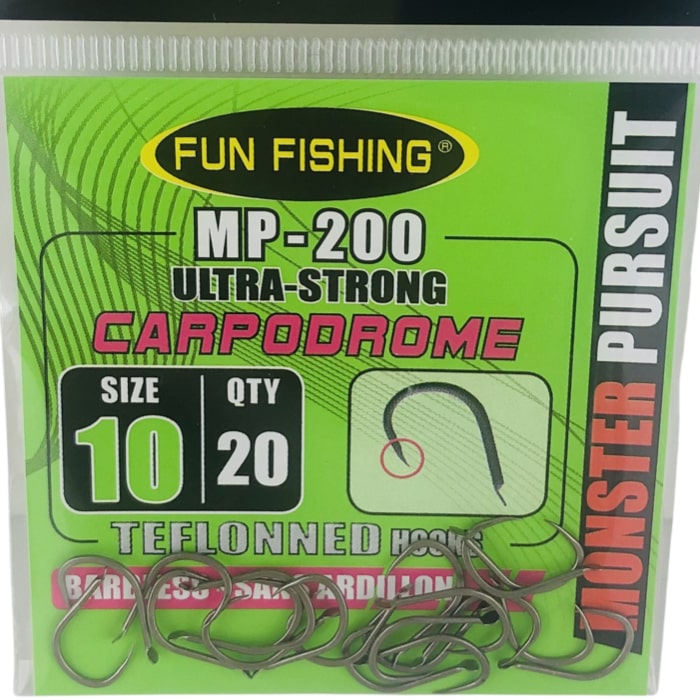 Fun Fishing MP 200 Haak Met Bled Weerhaakloos Size 10 45531210