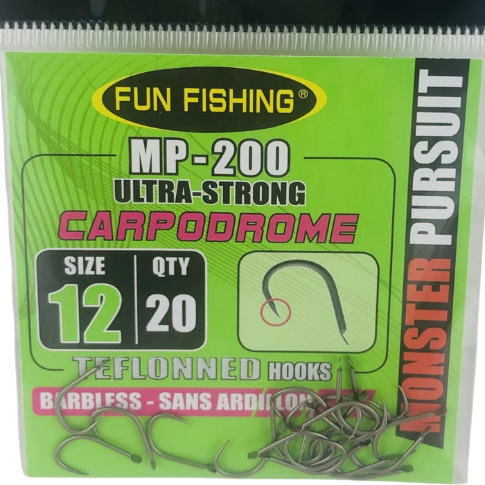 Fun Fishing MP 200 Haak Met Bled Weerhaakloos Size 12 45531212