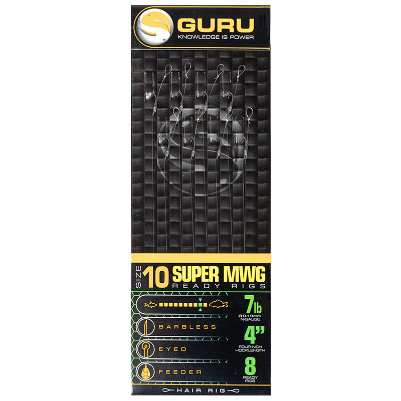 Guru SMWG ready rigs onderlijnen Haak 10 0.19mm