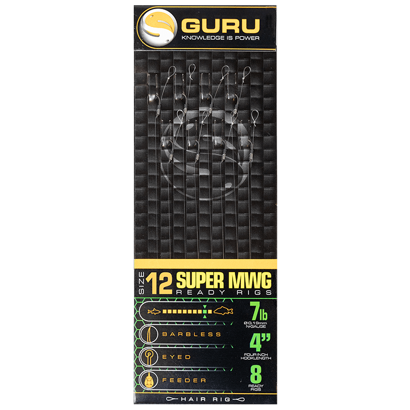 Guru SMWG ready rigs onderlijnen  Haak 12 0.19mm