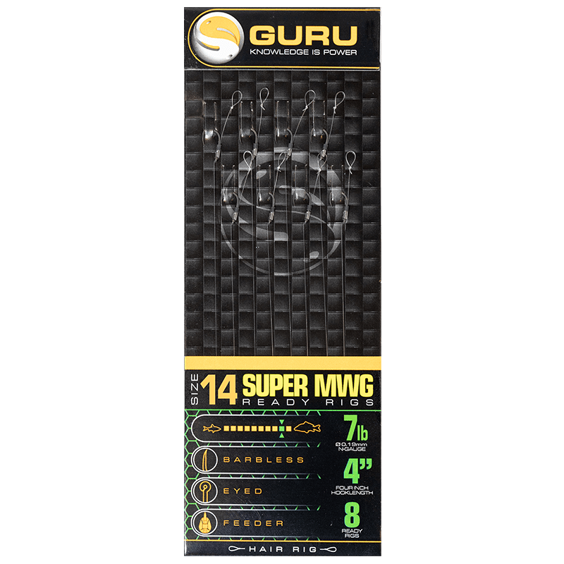 Guru SMWG ready rigs onderlijnen  Haak 14 0.19mm