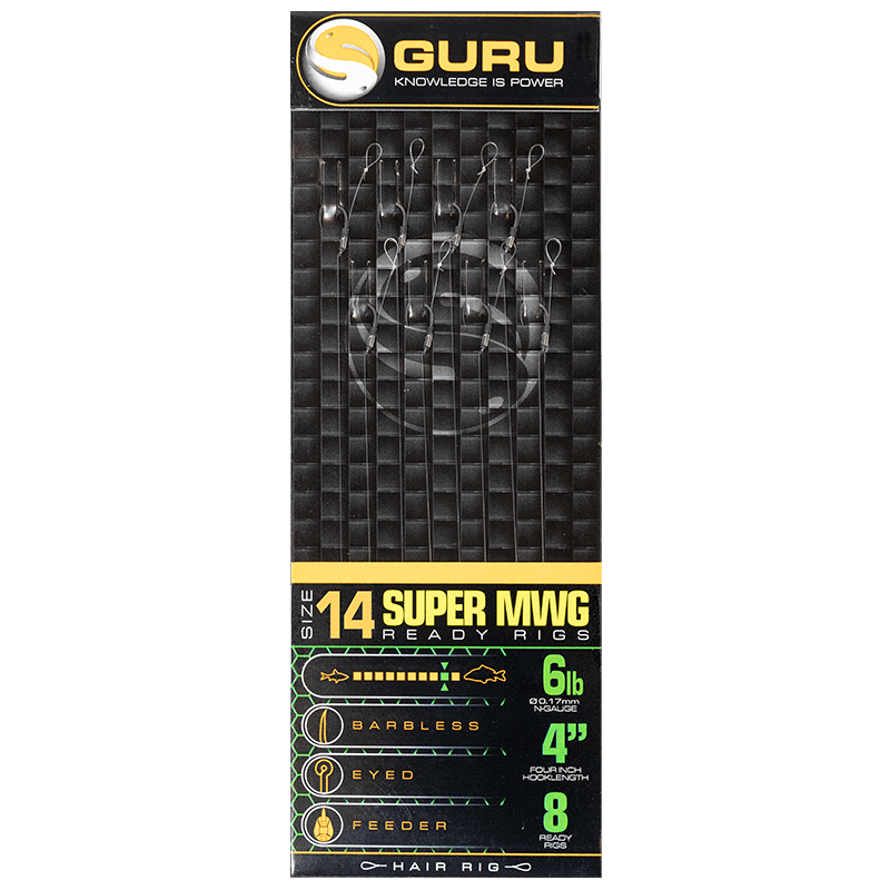 Guru SMWG ready rigs onderlijnen  Haak 14 0.17mm