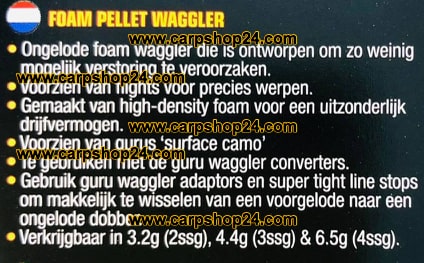 Guru Foam Pellet Waggler