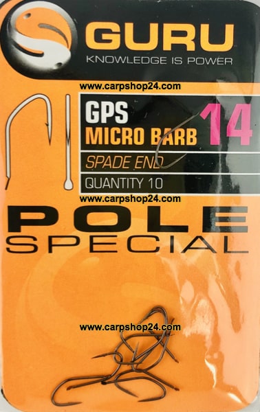 Guru GPS Micro Barb Spade End Pole Special Haak Weerhaak Haak 14 GPH14