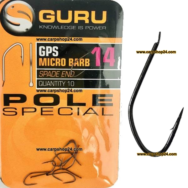 Guru GPS Micro Barb Spade End Pole Special Haak Weerhaak Haak 14 GPH14