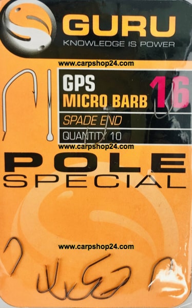 Guru GPS Micro Barb Spade End Pole Special Haak Weerhaak Haak 16 GPH16