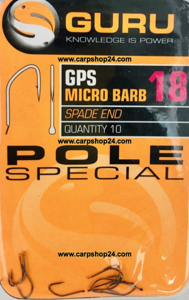 Guru GPS Micro Barb Spade End Pole Special Haak Weerhaak Haak 18 GPH18
