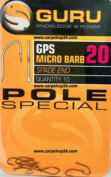 Guru GPS Micro Barb Spade End Pole Special Haak Weerhaak Haak 20 GPH20